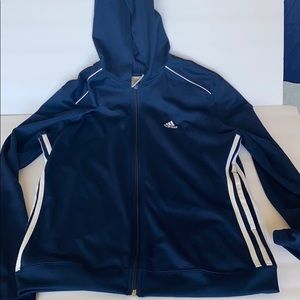 Adidas hooded sweater with pockets size Large